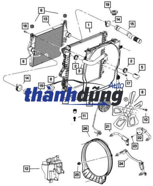 MÔ TƠ QUẠT KÉT NƯỚC TOYOTA CAMRY 2012-2019 | 1680001690 - Ảnh 6