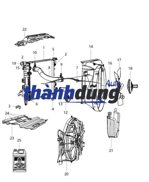 MÔ TƠ QUẠT KÉT NƯỚC TOYOTA CAMRY 2012-2019 | 1680001690 - Ảnh 4