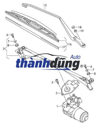 CƠ CẤU GẠT MƯA HYUNDAI PORTER 2 | 982004F010 - Ảnh 7