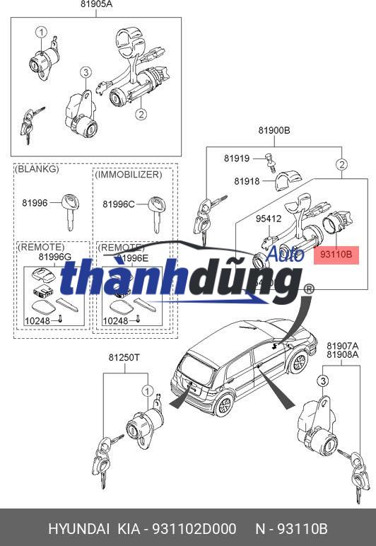 TIẾP ĐIỂM KHÓA ĐIỆN TOYOTA CAMRY 2006-2015 | 8445071010 - Ảnh 4