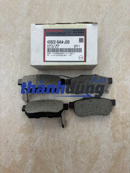 BỐ THẮNG SAU HONDA CITY 2014-2021 | 43022SAAJ50