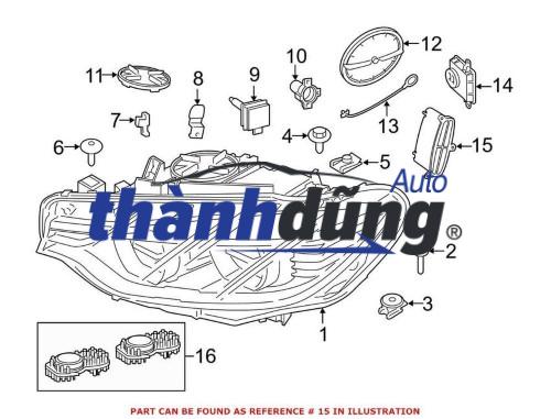 BALLAST ĐÈN PHA MERCEDES S450 2008-2013 | 2164420203 - Ảnh 4