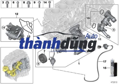 CỤM VAN HẰNG NHIỆT KIA SORENTO 2021-2025 | 256002M810 - Ảnh 5