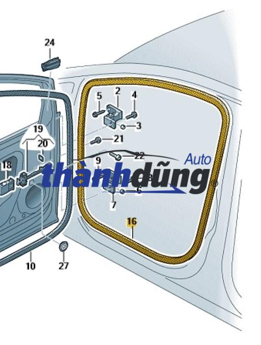 GIOĂNG CHẠY KÍNH MITSUBISHI GRANDIS 2006-2010 | 5705A589 - Ảnh 4