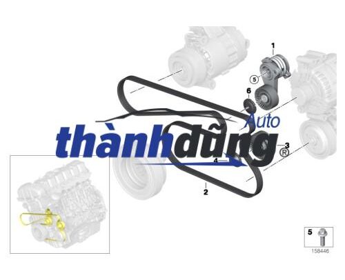 DÂY CUROA TỔNG MERCEDES SL550 | A0019931896 - Ảnh 4