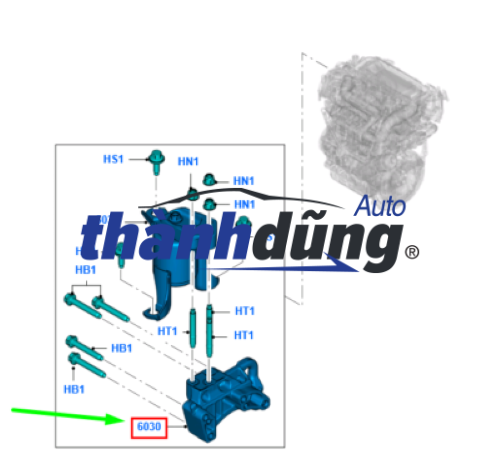 CAO SU CHÂN MÁY MERCEDES S450 2006-2013 | 2212401117 - Ảnh 4