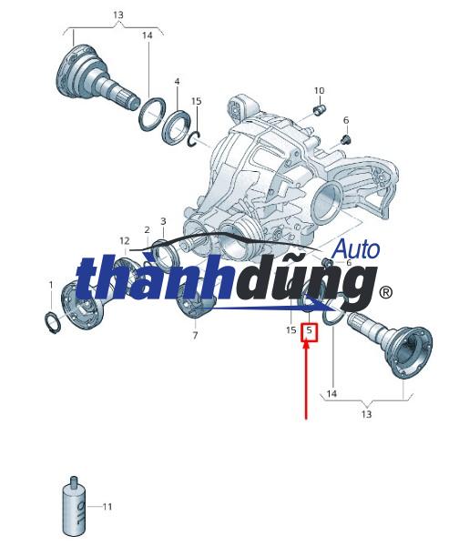PHỚT LÁP TRÁI NISSAN TIIDA 2008-2012 | 383428E000 - Ảnh 4