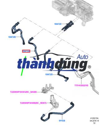 ỐNG NƯỚC DÀN SƯỞI KIA SOUL 2014-2019 | 254572B000 - Ảnh 4