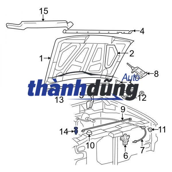 CAO SU BẢN LỀ CAPO FORD TRANSIT 2008 | 7C1916K815AAYYB6 - Ảnh 5