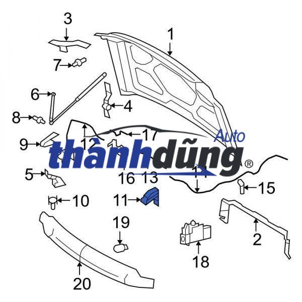 CAO SU BẢN LỀ CAPO FORD TRANSIT 2008 | 7C1916K815AAYYB6 - Ảnh 4