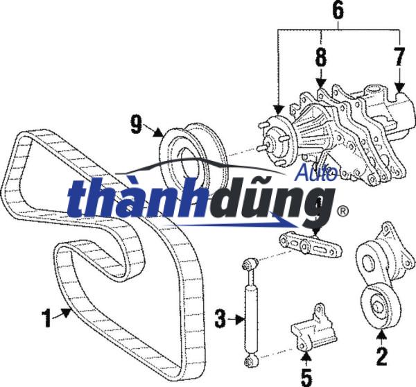 TY TĂNG ĐAI TỔNG MERCEDES S350 1994-1999 | 6042000214 - Ảnh 4