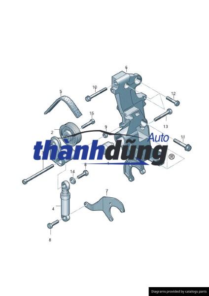TY TĂNG ĐAI TỔNG MERCEDES S350 1994-1999 | 6042000214 - Ảnh 5