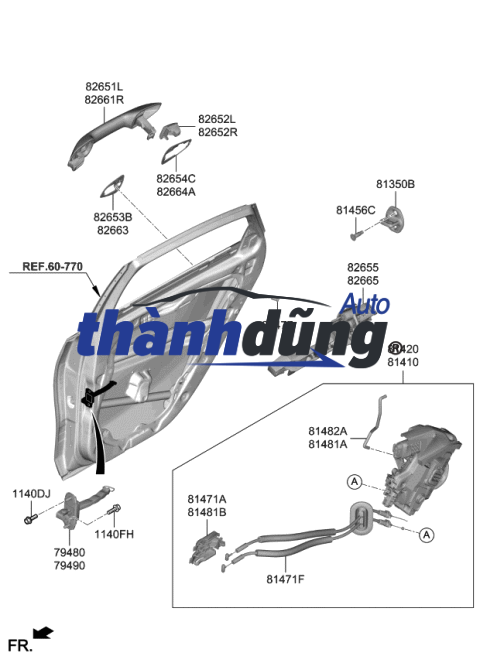 TAY MỞ CỬA TRONG KIA SORENTO 2009-2020 | 836202P000 - Ảnh 5