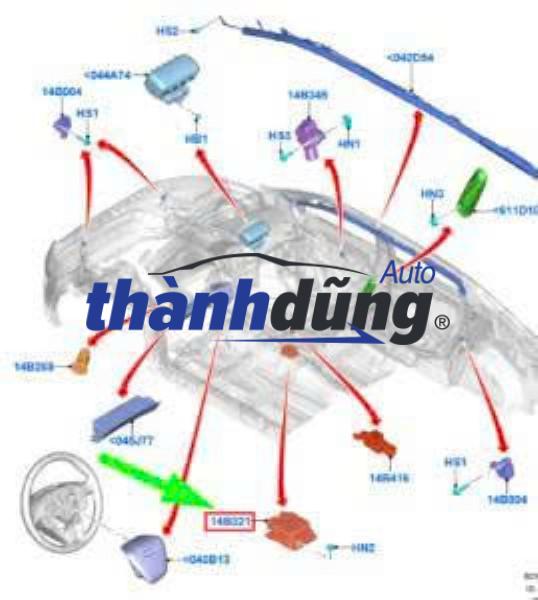 HỘP ĐIỀU KHIỂN TÚI KHÍ MAZDA CX3 2021-2024 | D09H57K30A - Ảnh 4