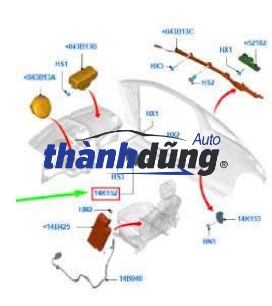 HỘP ĐIỀU KHIỂN TÚI KHÍ MAZDA CX3 2021-2024 | D09H57K30A - Ảnh 5