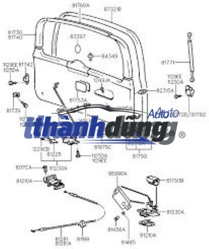 CÁP MỞ CỐP HẬU TOYOTA VIOS 2017-2022 | 646070D480 - Ảnh 4