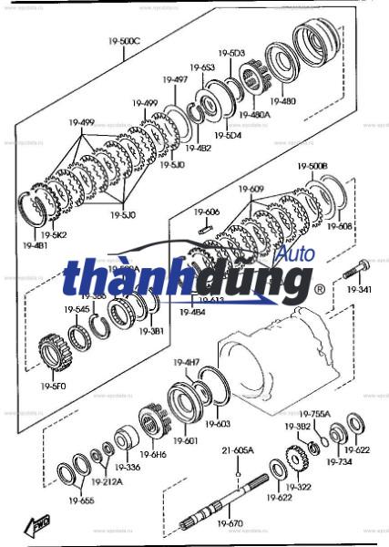 PHANH DẢI SỐ LÙI FORD EVEREST 2009-2014 | U50219360 - Ảnh 5