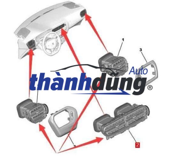 CỬA GIÓ MÁY LẠNH TÁP LÔ FORD RANGER 2007-2015 | UA6G6473002 - Ảnh 5