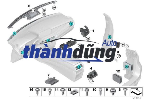 CỬA GIÓ MÁY LẠNH TÁP LÔ FORD RANGER 2007-2015 | UA6G6473002 - Ảnh 4