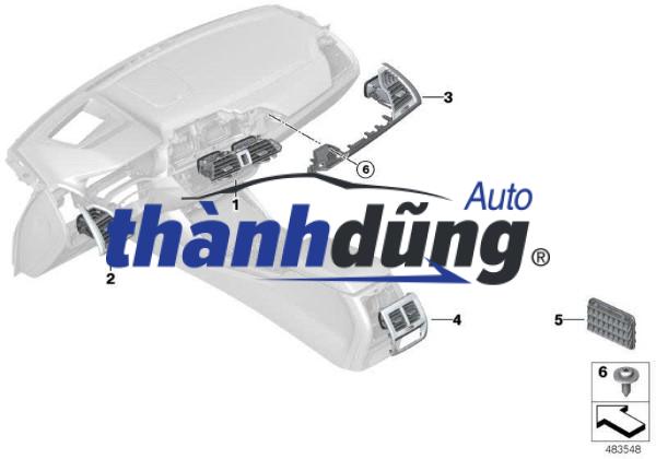 CỬA GIÓ MÁY LẠNH KIA K3 2014-2017 | 97420A7150AKQ - Ảnh 5