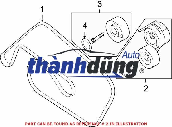 BẠC ĐẠN TỲ TRƠN AUDI A6 2012-2014 | 06E903133AC - Ảnh 5