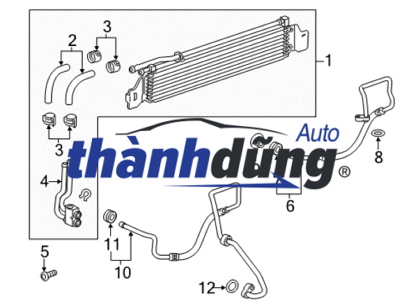KÉT GIẢI NHIỆT HỘP SỐ CHEVROLET CRUZE 2016 | 13311081 - Ảnh 4