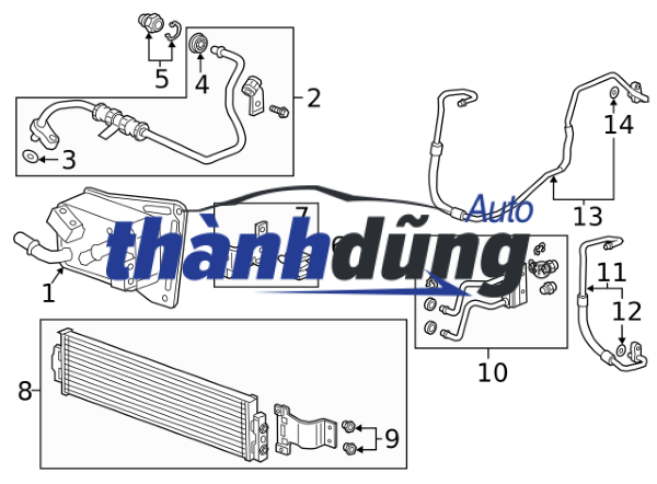 KÉT GIẢI NHIỆT HỘP SỐ CHEVROLET CRUZE 2016 | 13311081 - Ảnh 5