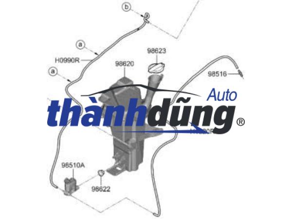 CỔ ĐỔ NƯỚC RỬA KÍNH CHEVROLET SPARK 2006-2010 | 96484289 - Ảnh 4