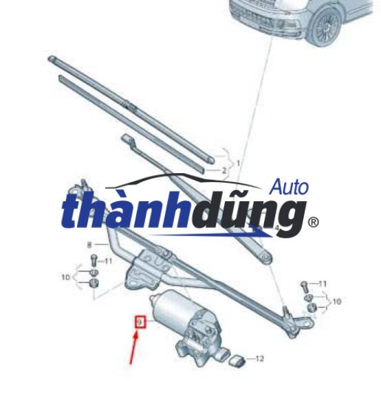 CƠ CẤU GẠT MƯA CHEVROLET ORLANDO 2012-2017 | 95483124 - Ảnh 4