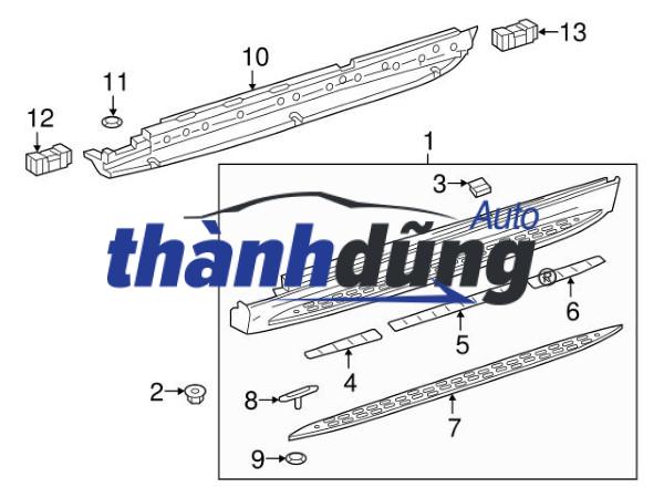 BỆ DẴM CHÂN MERCEDES GLC250 2015-2022 | 1666980548 - Ảnh 4