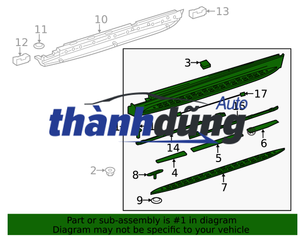 BỆ DẴM CHÂN MERCEDES GLC250 2015-2022 | 1666980548 - Ảnh 5
