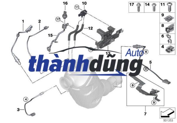 CẢM BIẾN ÁP SUẤT KHÍ XẢ VOLVO S60 | 0281006207 - Ảnh 4