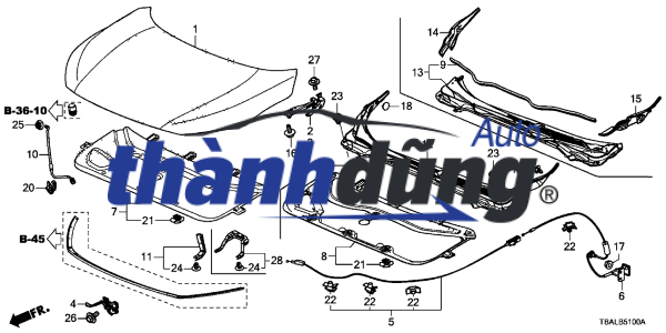 ĐÈN CẢN TRƯỚC LED HYUNDAI I10 2024-2026 | 2208K6600