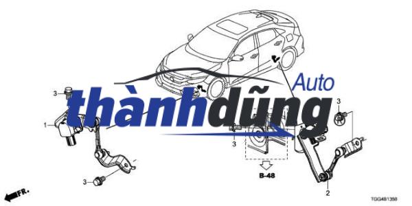 CẢM BIẾN NÂNG HẠ ĐÈN PHA NISSAN XTRAIL 2017-2024 | 538124BA0A - Ảnh 4