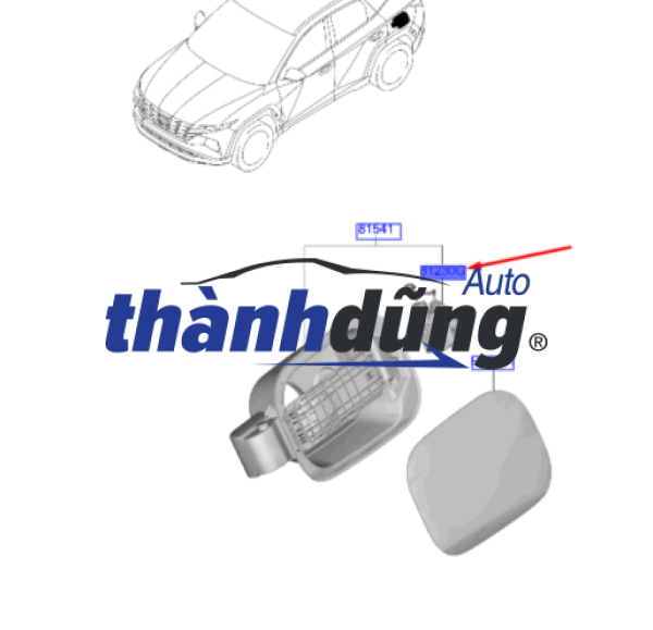 MÔ TƠ MỞ BÌNH XĂNG KIA K5 2021-2024 | 81560L2000 - Ảnh 5
