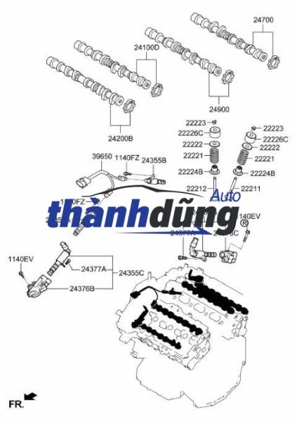 VAN BIẾN THIÊN VVTi TOYOTA YARIS 2008-2013 | 1533037010 - Ảnh 4