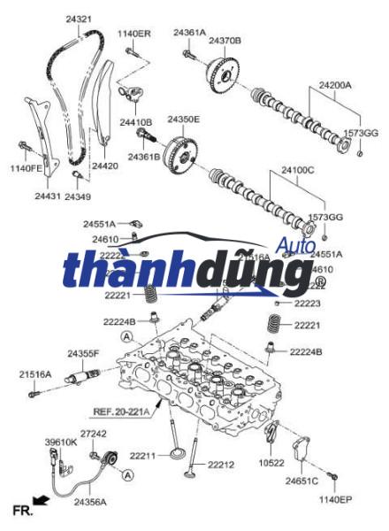 VAN BIẾN THIÊN VVTi TOYOTA YARIS 2008-2013 | 1533037010 - Ảnh 5