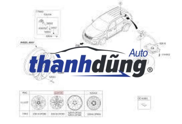 CÁP TREO LỐP DỰ PHÒNG HYUNDAI SANTAFE 2006-2012 | 628502B000 - Ảnh 5