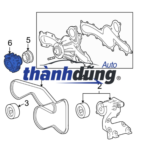 QUẠT LY TÂM KÉT NƯỚC HYUNDAI MIGHTY EX8 2018-2025 | 252394C010 - Ảnh 5