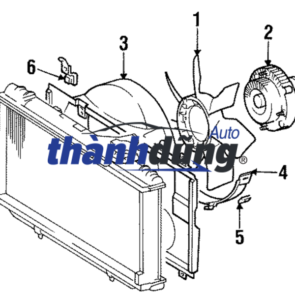 QUẠT LY TÂM KÉT NƯỚC HYUNDAI MIGHTY EX8 2018-2025 | 252394C010 - Ảnh 4