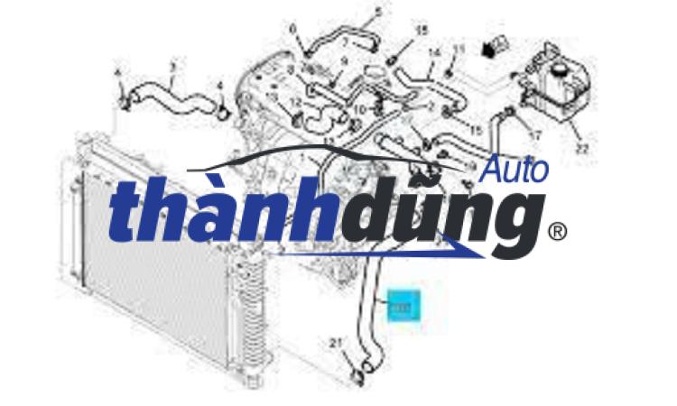 ỐNG BƯỚM GA TỚ BÌNH NƯỚC PHỤ CHEVROLET CAPTIVA 2006-2012 | 96828637 - Ảnh 4