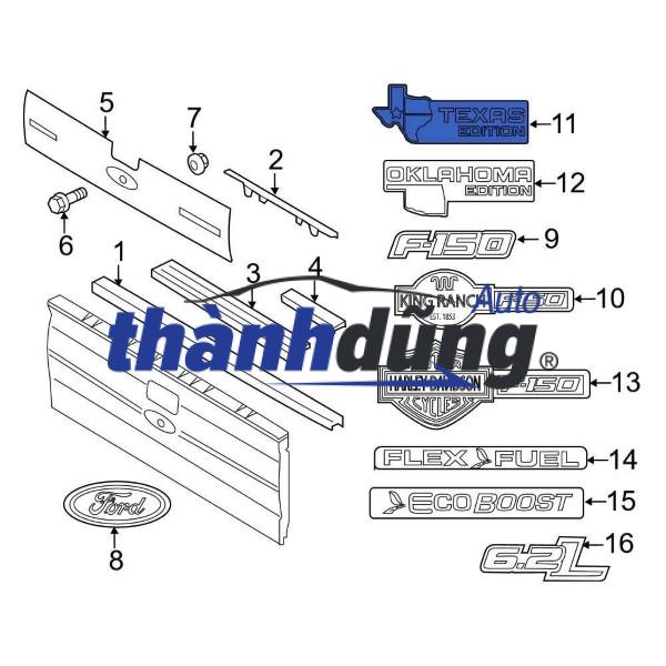 LOGO CAM LÙI FORD F150 2019-2023 | CL3Z9942528B - Ảnh 5