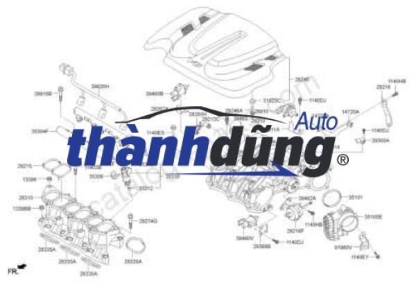 RON CỤM BƯỚM GA KIA SORENTO 2010-2023 | 351052F000 - Ảnh 4