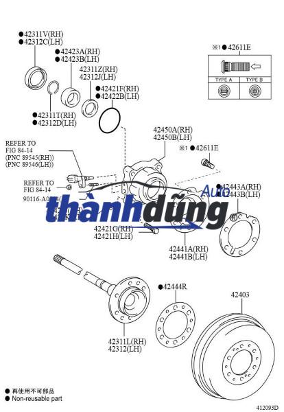 BI LÁP SAU TOYOTA INNOVA 2005-2016 | 90363T0008 - Ảnh 5