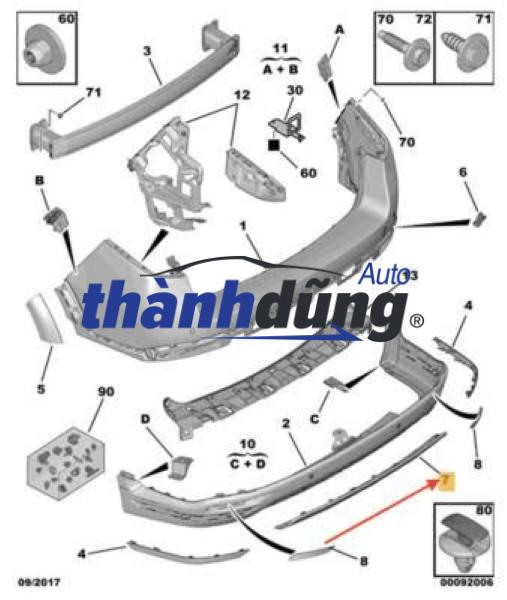 BA ĐỜ SỐC SAU MAZDA 3 2009-2014 | BWEC50221E - Ảnh 5