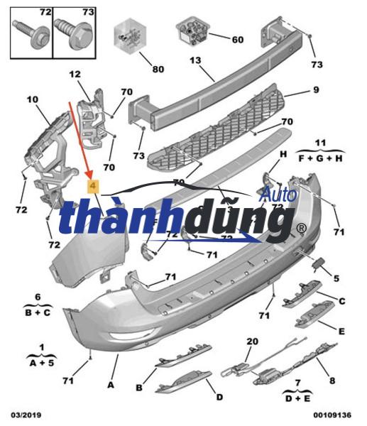 BA ĐỜ SỐC SAU MAZDA 3 2009-2014 | BWEC50221E - Ảnh 4
