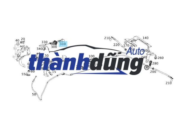 MÓC KÉO PHANH TAY MERCEDES C200 | 2034270620 - Ảnh 5