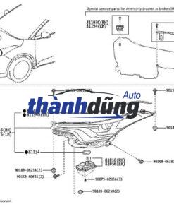 ỐP ĐÈN CẢN TRƯỚC FORD TRANSIT 2006-2014 | 6C1115T222AB