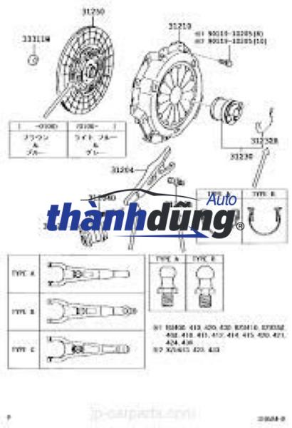 ỐC CÀNG CUA ĐẨY BI TÊ TOYOTA CROWN 1997-2002 | 3123626010 - Ảnh 5