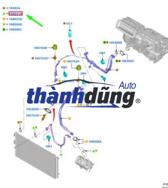 ỐNG NƯỚC GIÀN SƯỞI FORD FOCUS 2005-2014 | 5M518274AA - Ảnh 5
